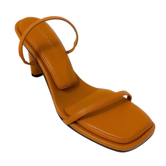 Tamara Mellon Tan Pillow Top Leather Sandals
